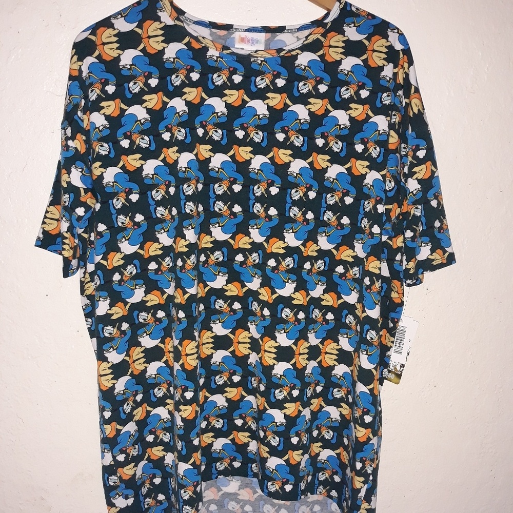 Lularoe M Disney Donald Duck Irma shirt NWT